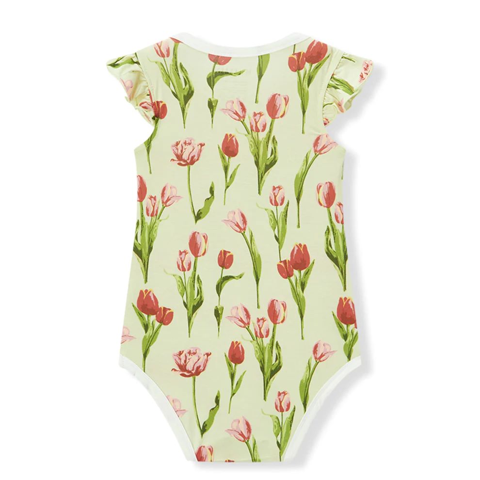 Milkbarn Luxe Stretch Ruffle One Piece
