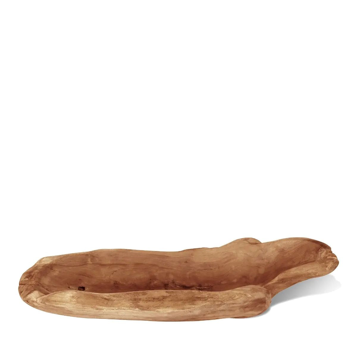 Montes Doggett Live Edge Teak Wood Bowl