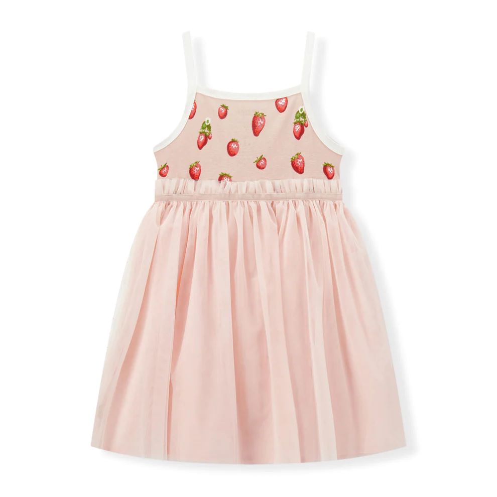 Milkbarn Strawberry Organic Cotton Ballet Dress
