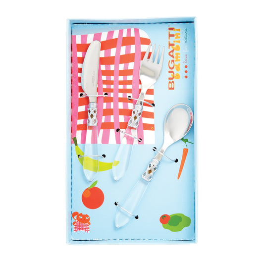 VIETRI Aladdin Brilliant Clear Three-Piece Children's Set