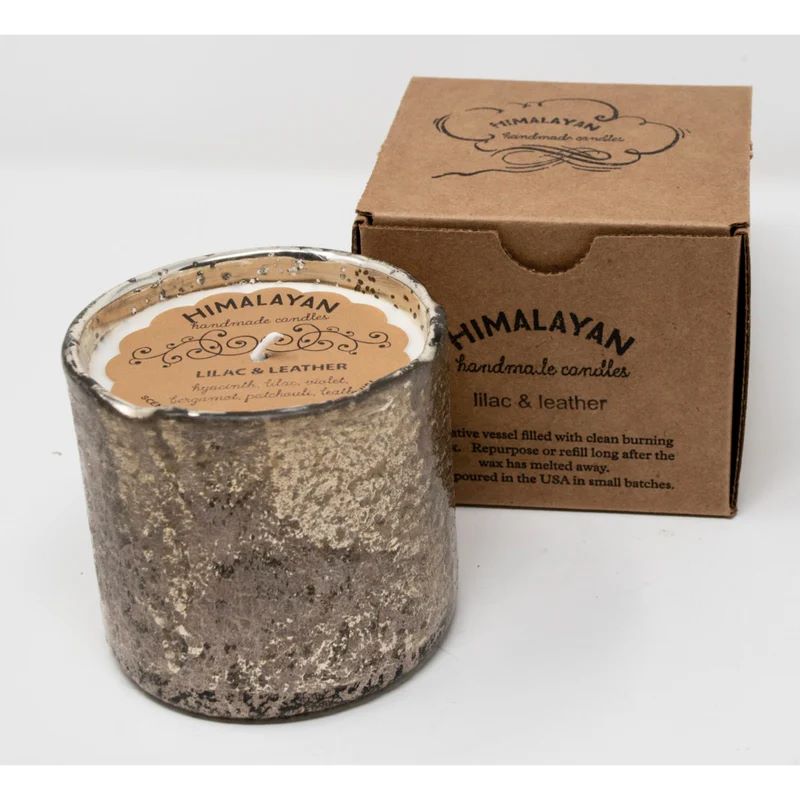 Himalayan Artisan Blown Glass Tumbler Candle