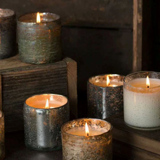 Himalayan Artisan Blown Glass Tumbler Candle