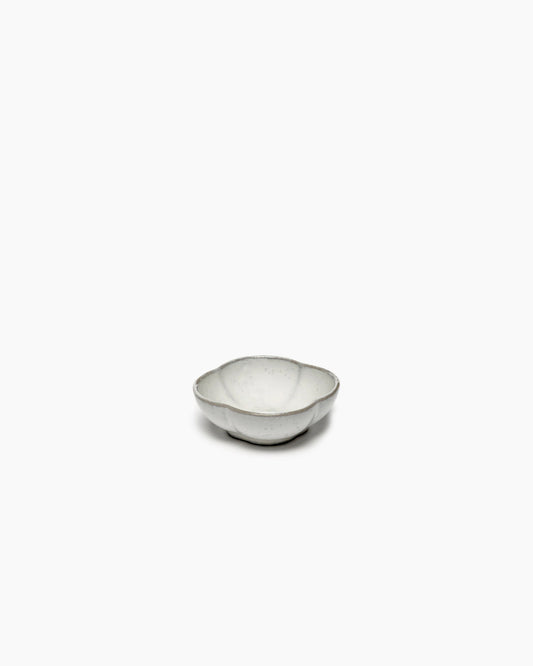 Serax Inku | White Ribbed Pinch Bowl