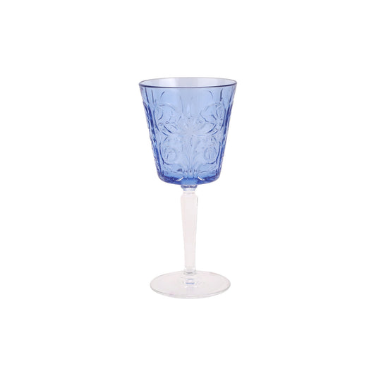VIETRI Barocco Cobalt Wine Glass