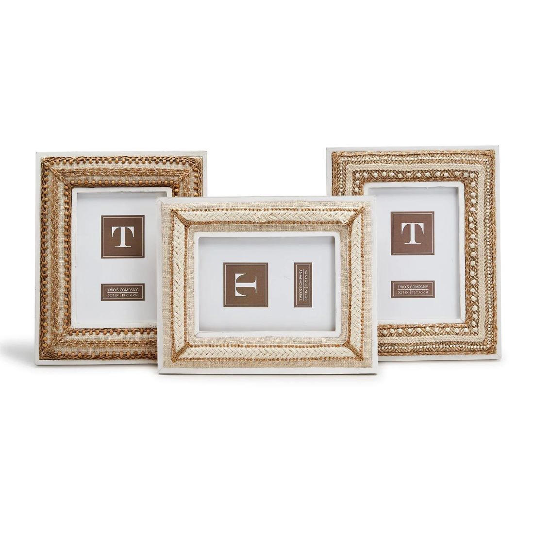 Natural Beaded Picture Frame