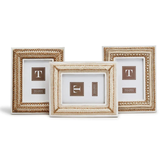 Natural Beaded Picture Frame