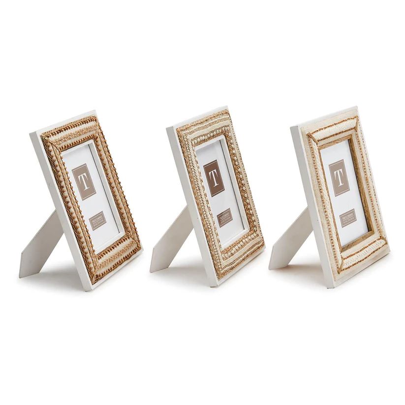 Natural Beaded Picture Frame