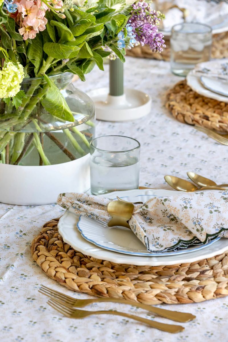 Scalloped Brass Napkin Ring