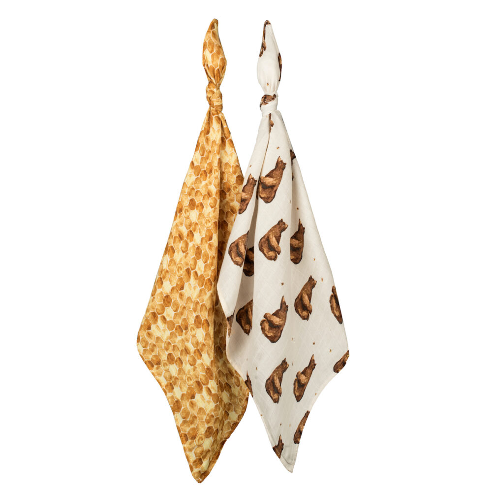 Milkbarn Bamboo Muslin Burp Cloths Set