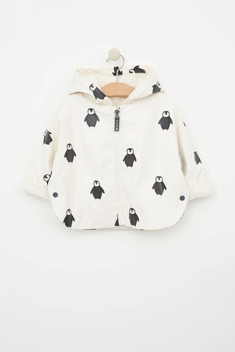 Batela Penguin Anchor Buttons Raincoat