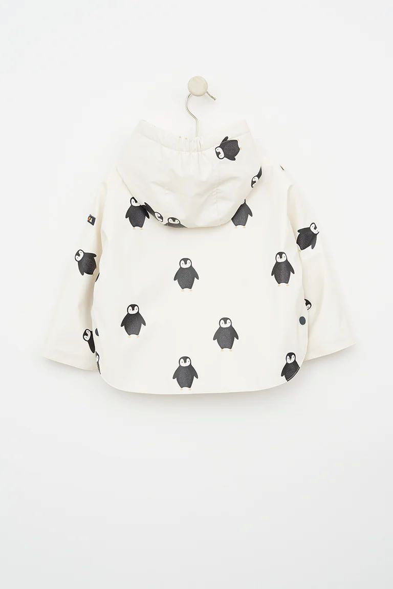 Batela Penguin Anchor Buttons Raincoat