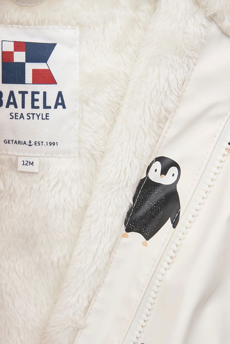 Batela Penguin Anchor Buttons Raincoat