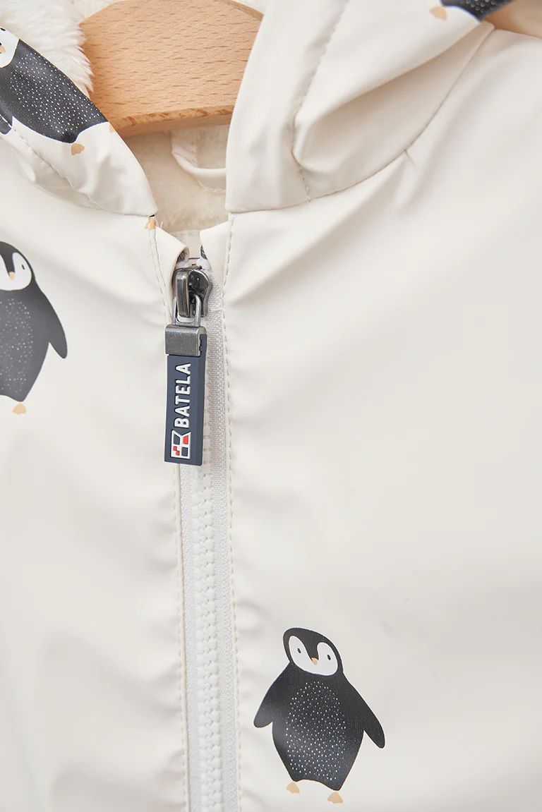 Batela Penguin Anchor Buttons Raincoat