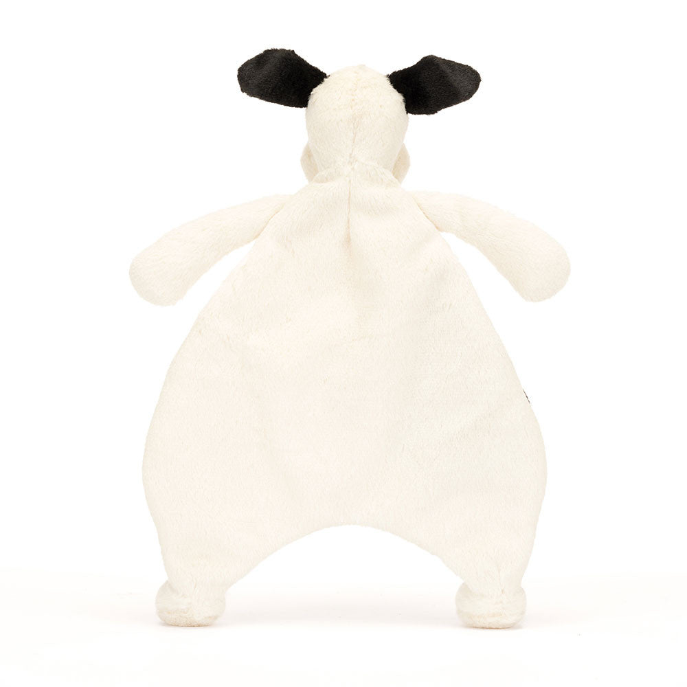 Jellycat Bashful Black and Cream Puppy Comforter