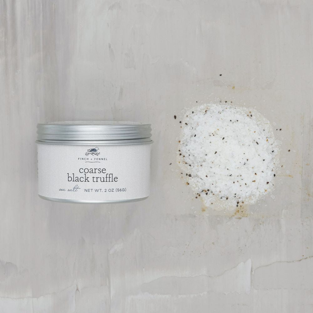 Finch + Fennel Coarse Black Truffle Sea Salt Tin