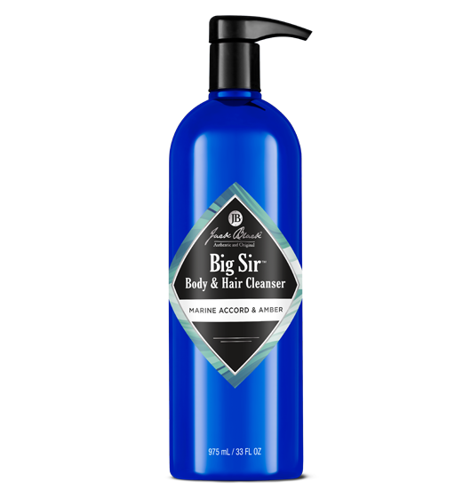 Jack Black Big Sir: Body & Hair Cleanser - Marine Accord & Amber