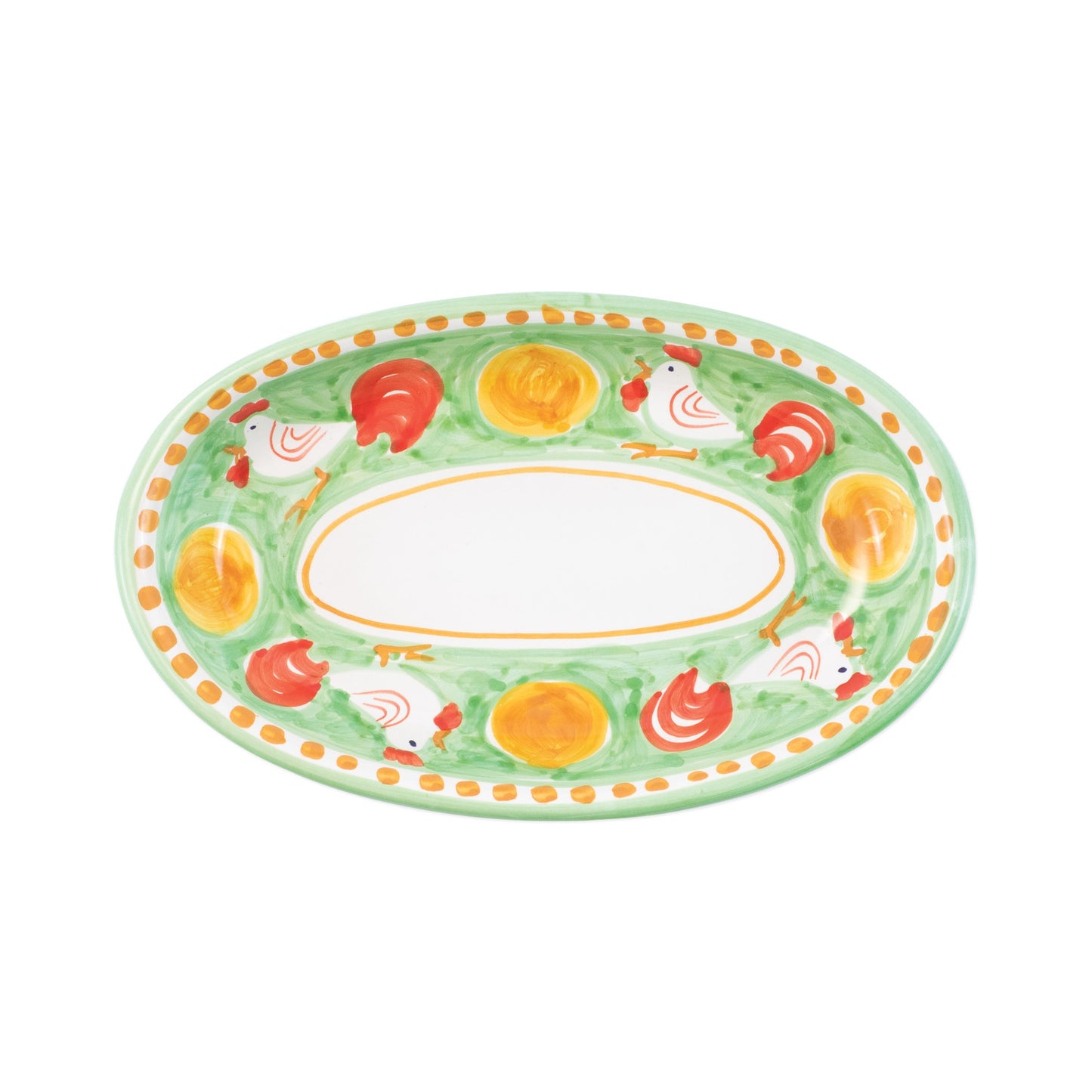 VIETRI Campagna Gallina Small Oval Tray