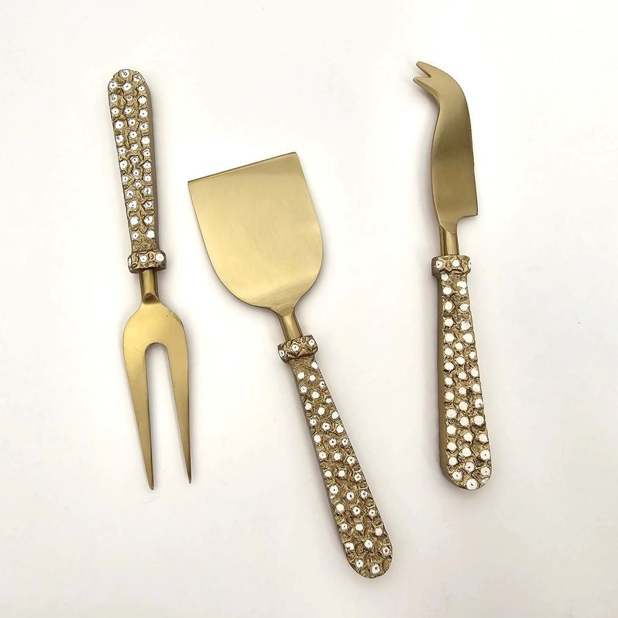 Gold Cheese Knife Set