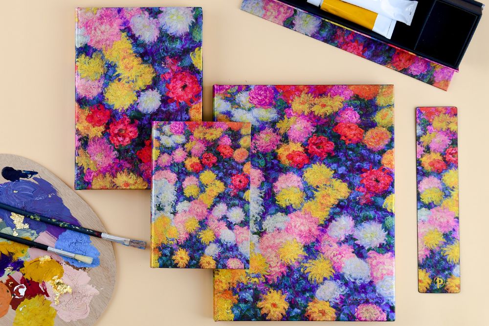 Monet’s Chrysanthemums Hardcover Journal