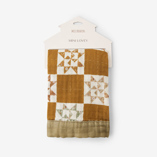 Milkbarn Quilt Bamboo Mini Lovey Blanket