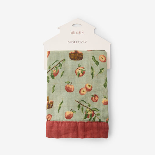 Milkbarn Apple Orchard Bamboo Mini Lovey Blanket