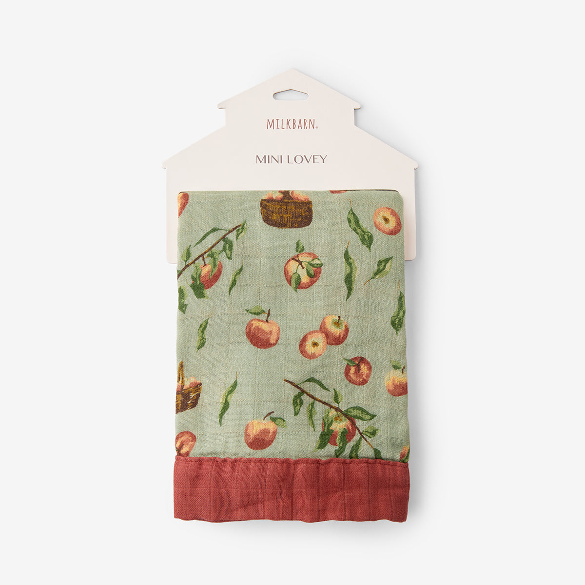 Milkbarn Apple Orchard Bamboo Mini Lovey Blanket