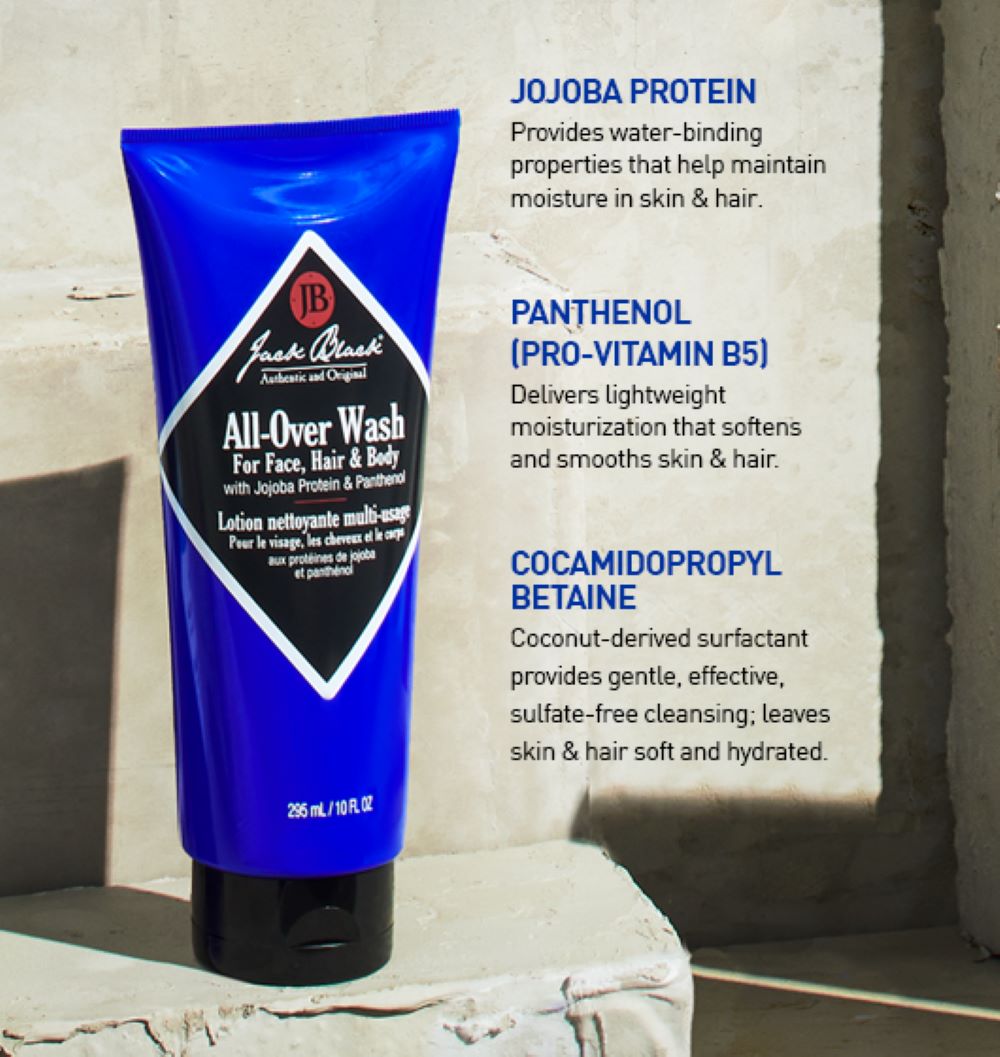 Jack Black All Over Wash: for Face, Hair & Body