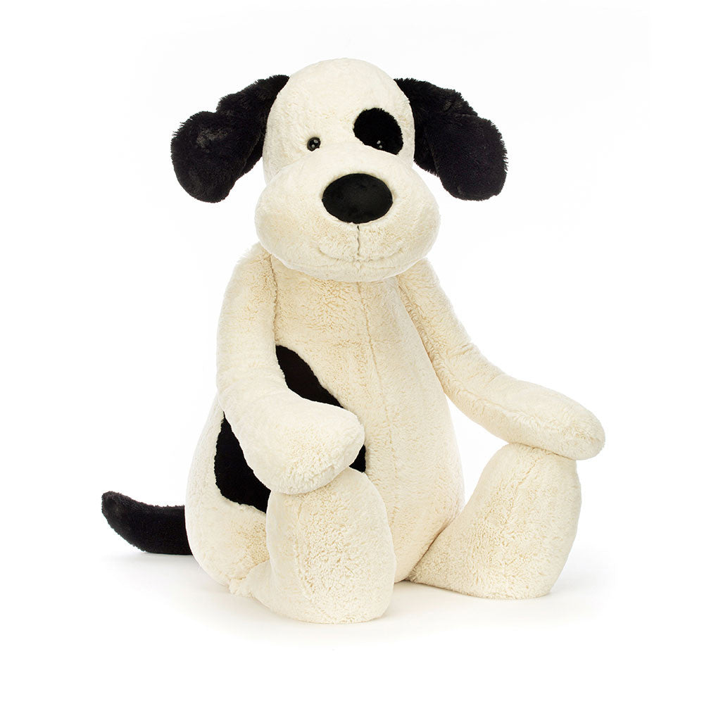 Jellycat Bashful Black and Cream Puppy