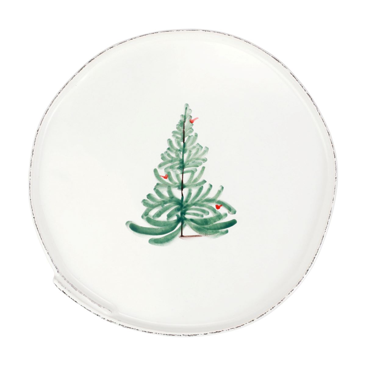 Vietri Lastra Holiday Large Cake Stand