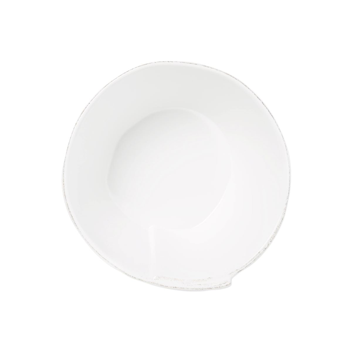 VIETRI Lastra White Medium Stacking Serving Bowl