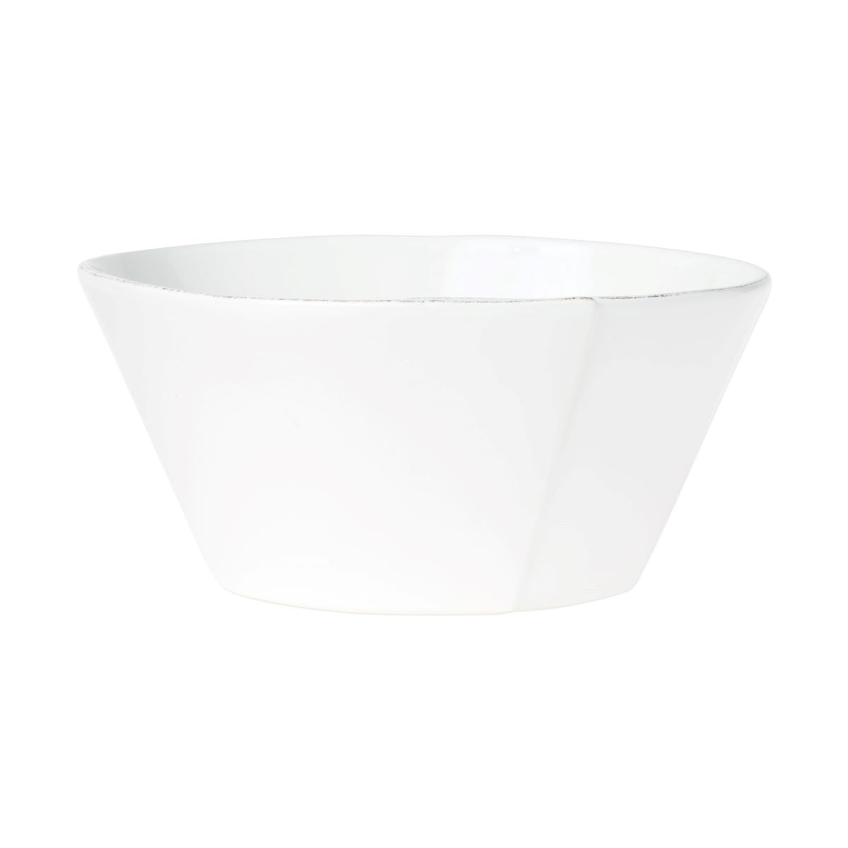 VIETRI Lastra White Large Stacking Serving Bowl