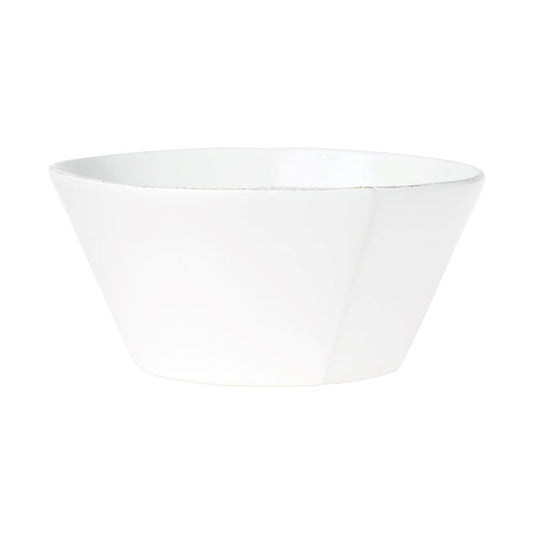 VIETRI Lastra White Large Stacking Serving Bowl