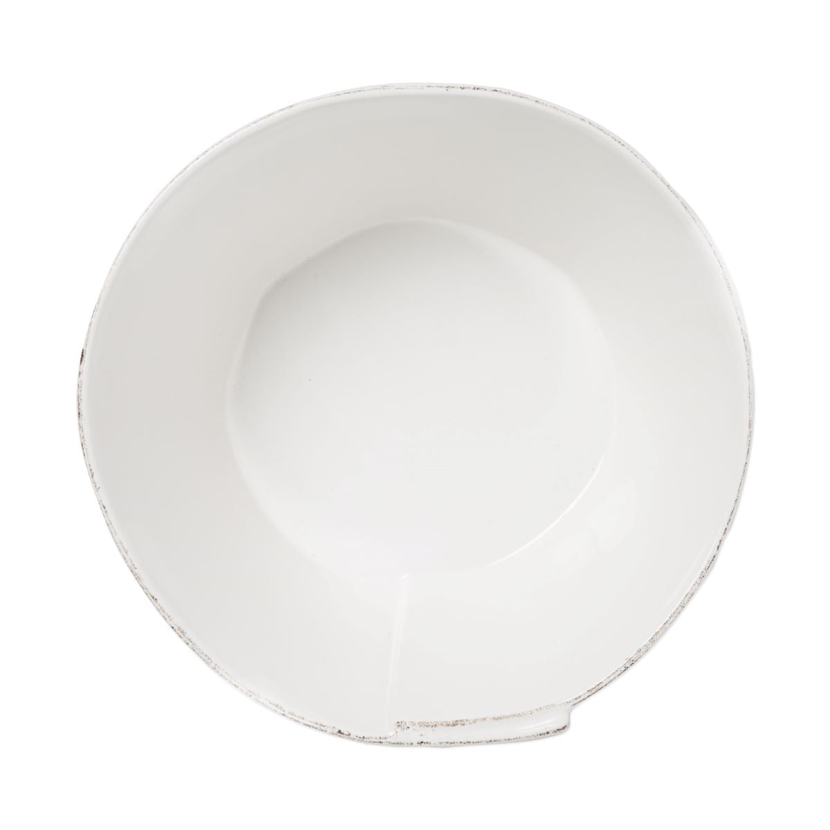 VIETRI Lastra White Large Stacking Serving Bowl