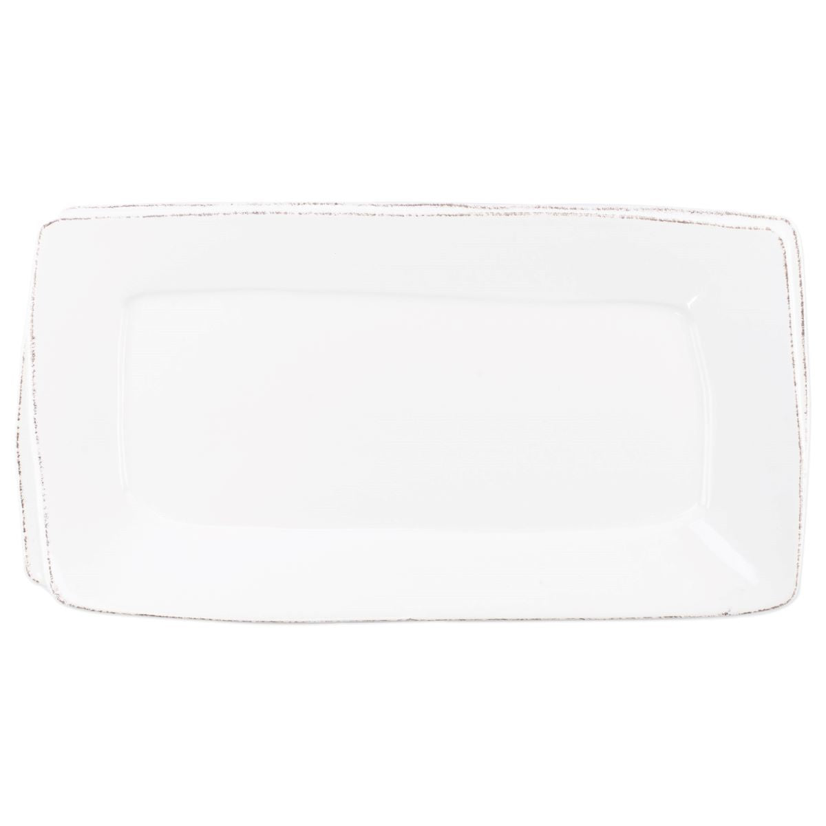 VIETRI Lastra White Rectangular Platter