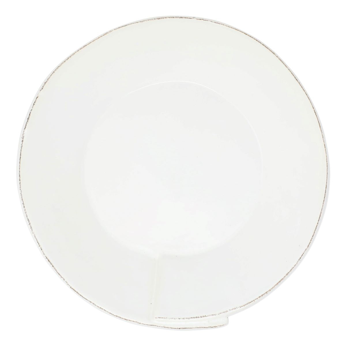 VIETRI Lastra White Large Shallow Serving Bowl