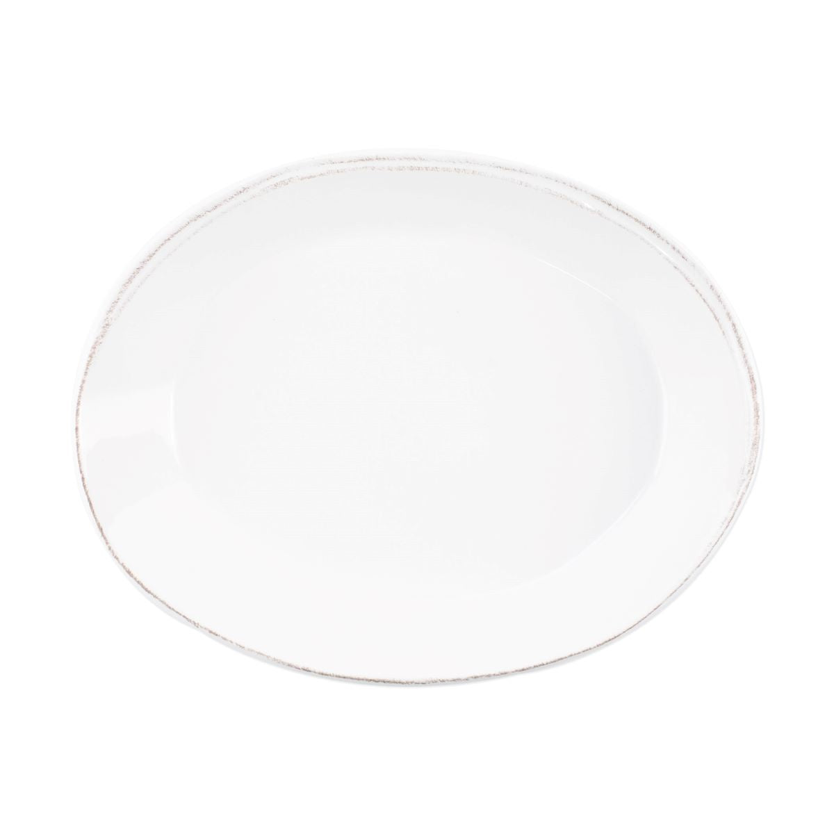 VIETRI Lastra White Small Oval Baker