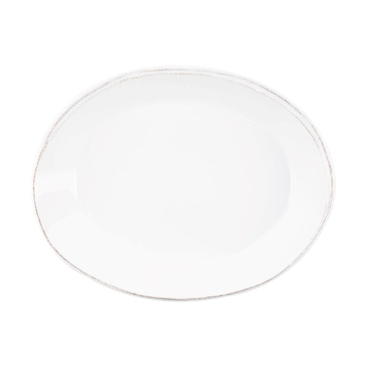 VIETRI Lastra White Small Oval Baker