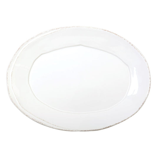 VIETRI Lastra White Small Oval Platter