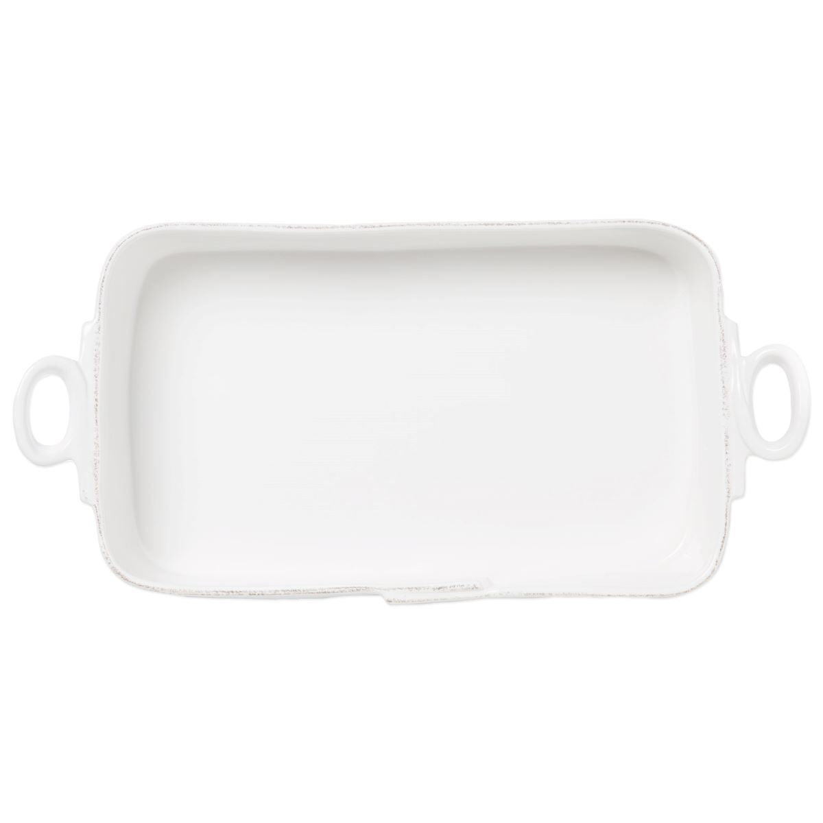 VIETRI Lastra White Rectangular Baker