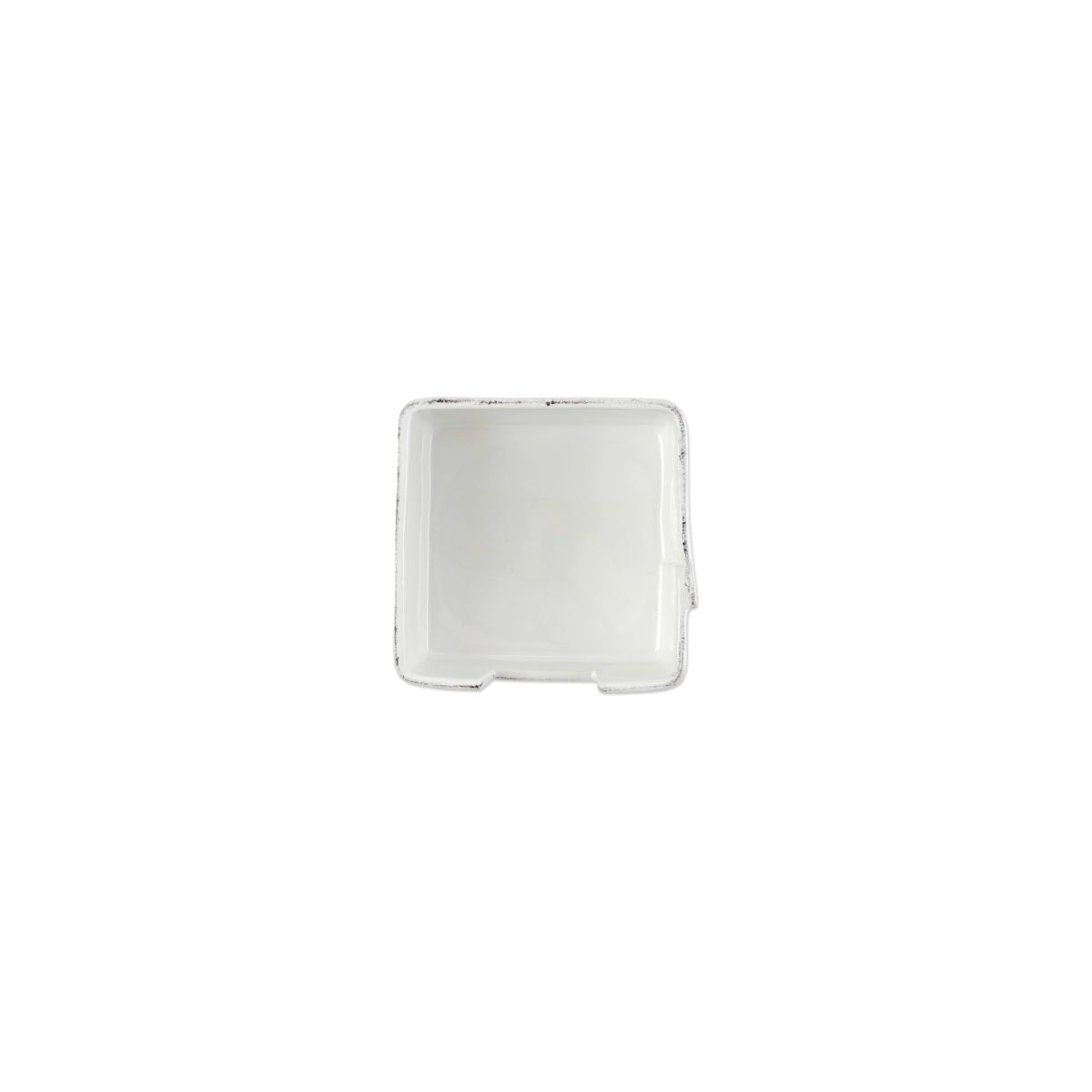 VIETRI Lastra White Cocktail Napkin Holder