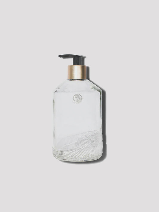 Petite Empty Glass Bottle with Black Pump