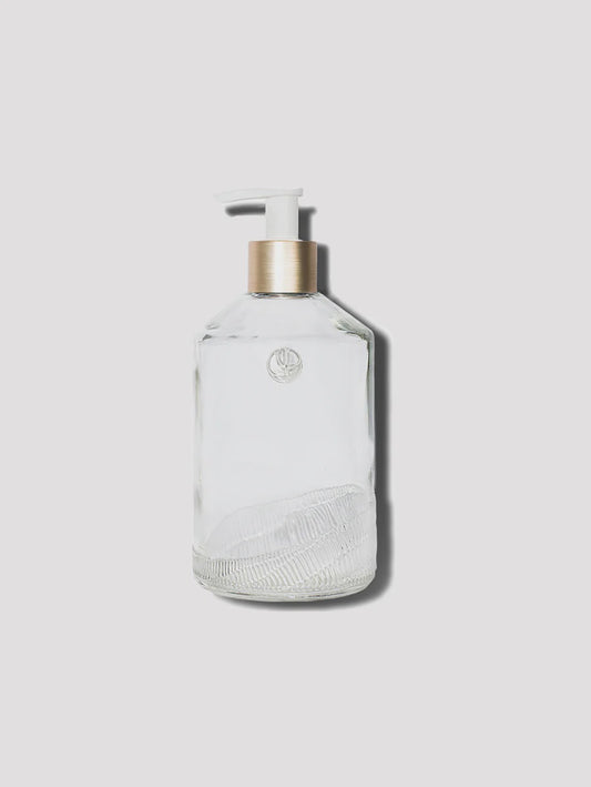 Petite Empty Glass Bottle with White Pump