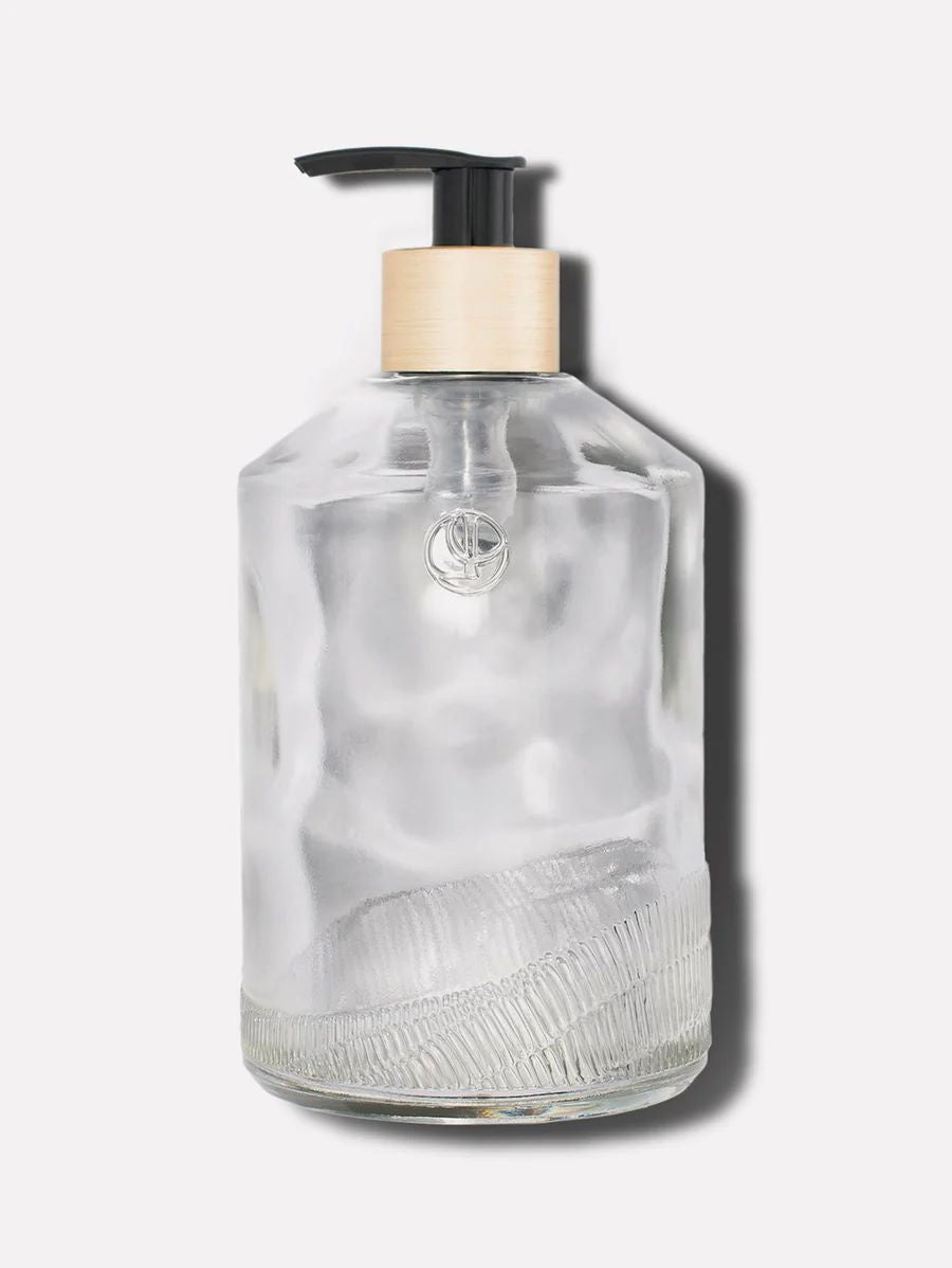 Empty Glass Bottle with Black Pump