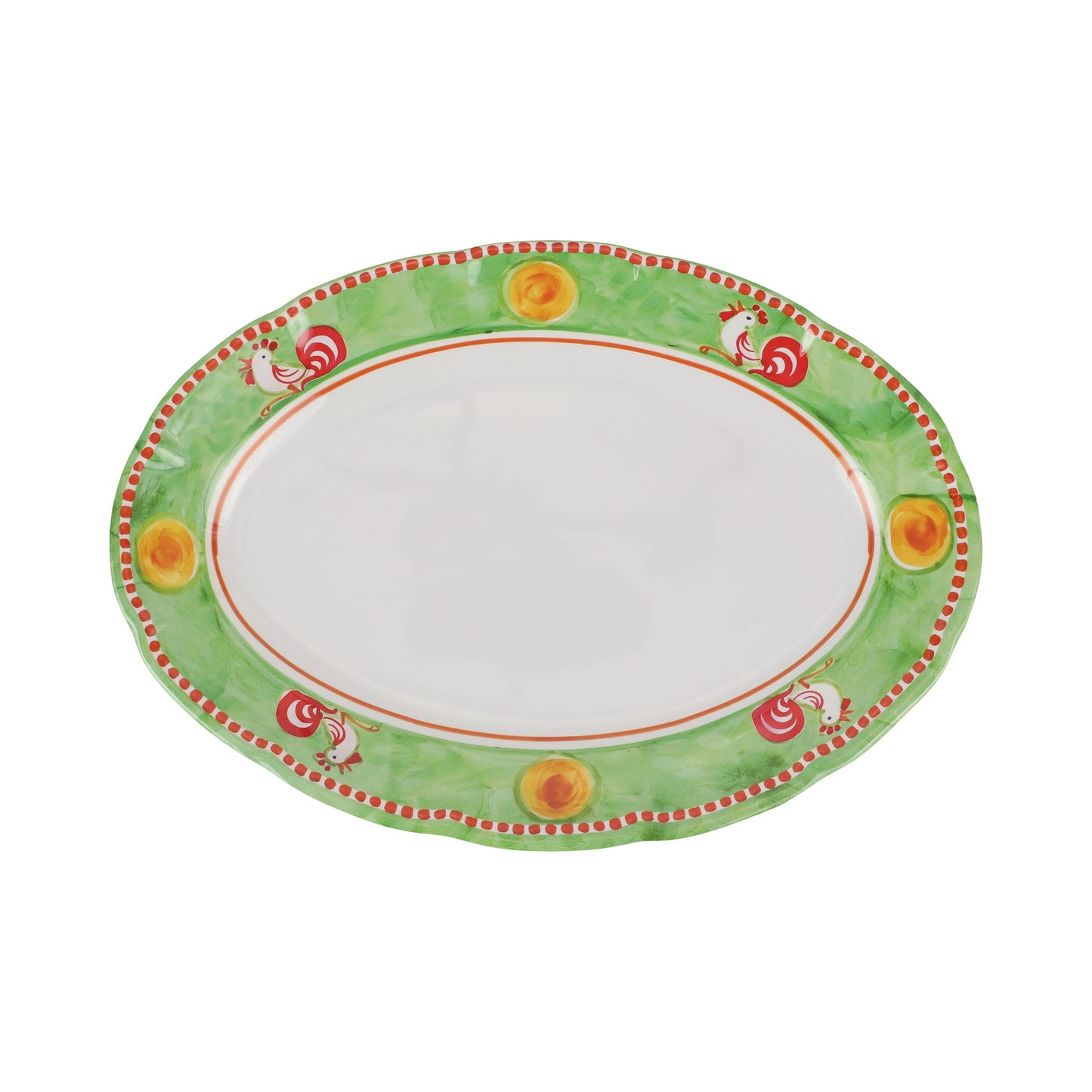 VIETRI Melamine Campagna Gallina Oval Platter