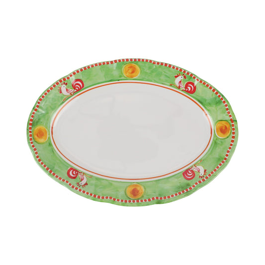 VIETRI Melamine Campagna Gallina Oval Platter