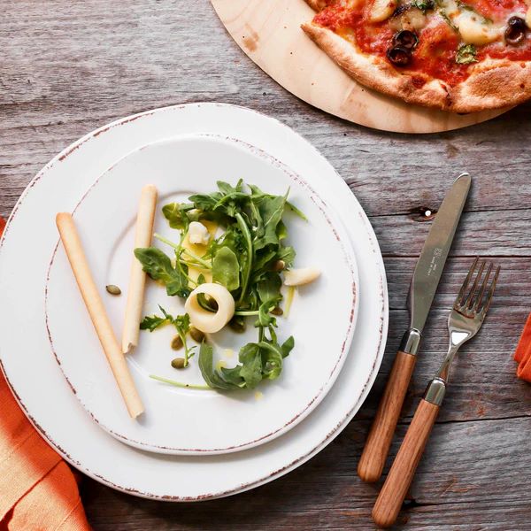 VIETRI Melamine Lastra White Salad Plate