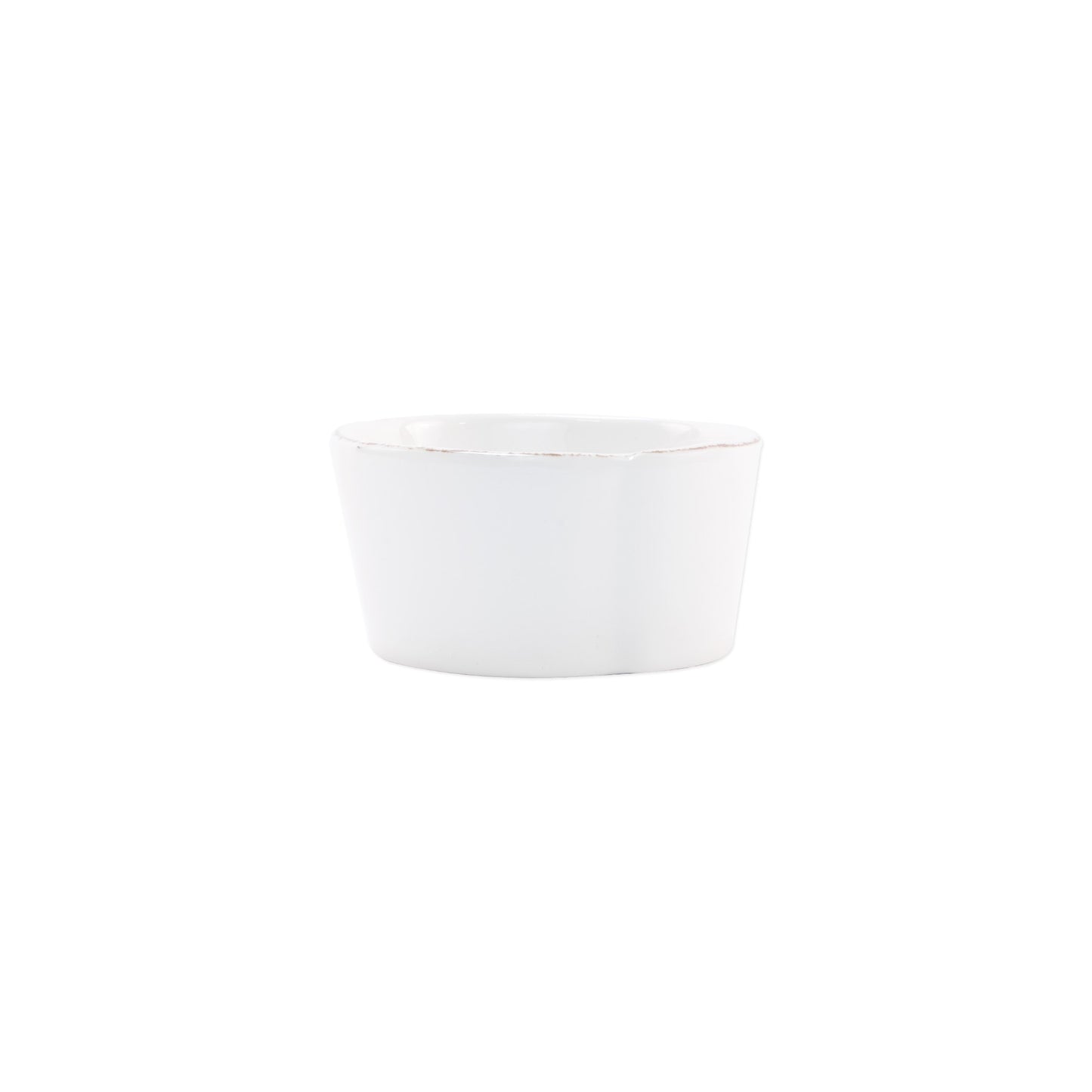 VIETRI Melamine Lastra White Condiment Bowl