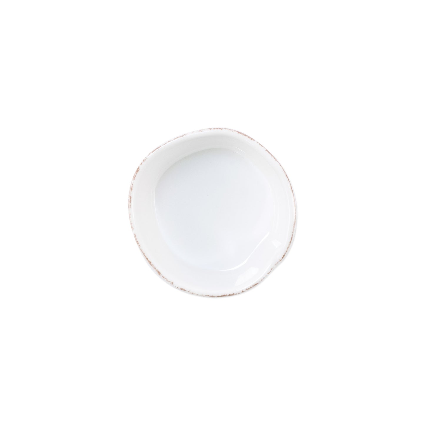 VIETRI Melamine Lastra White Condiment Bowl