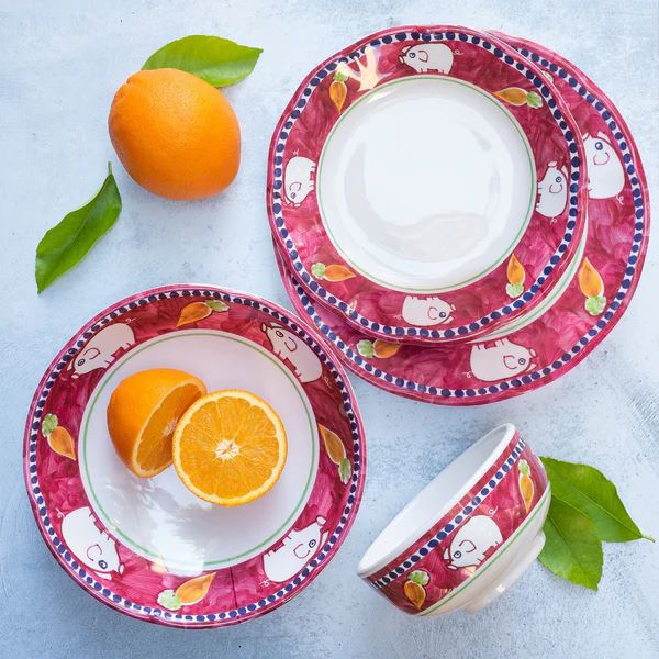 VIETRI Melamine Campagna Porco Salad Plate