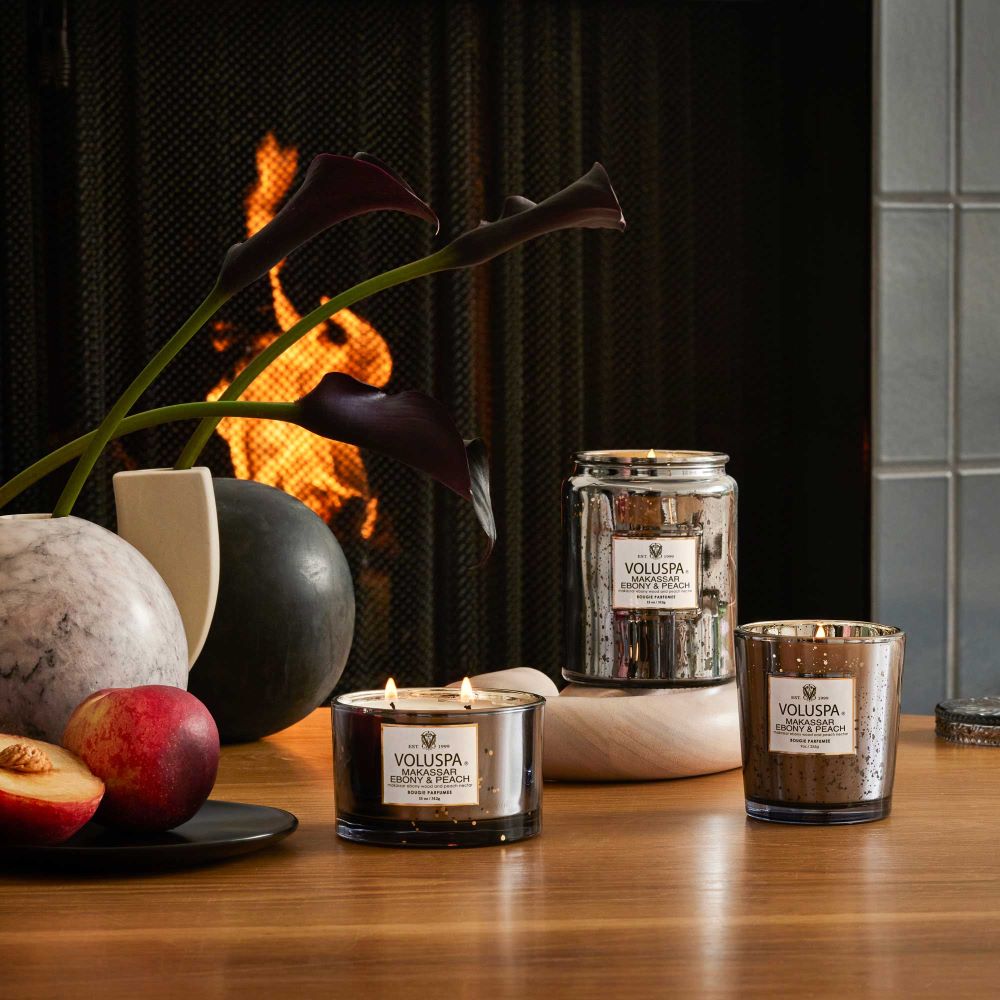 Voluspa Makassar Ebony & Peach Reed Diffuser